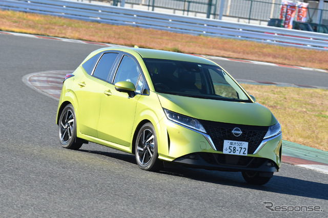 日産ノート(日本カーオブザイヤー10ベスト試乗会)