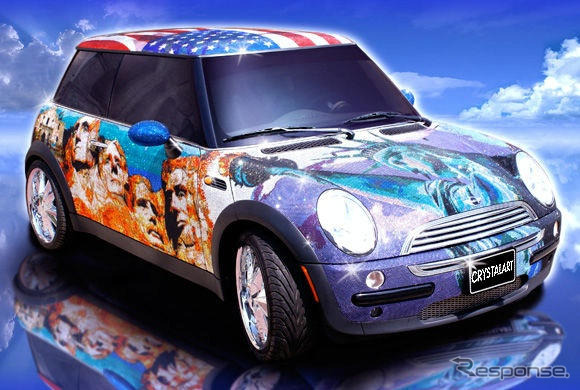 MINI アートカー…100万個のスワロフスキークリスタル