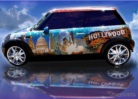 MINI アートカー…100万個のスワロフスキークリスタル