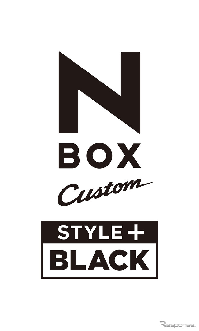 ホンダ N-BOXカスタム STYLE＋ BLACK ロゴ