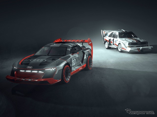 S1 e-tron クワトロ・フーニトロン(手前)とスポーツ・クワトロS1