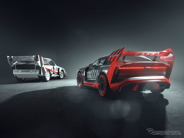 S1 e-tron クワトロ・フーニトロン(手前)とスポーツ・クワトロS1