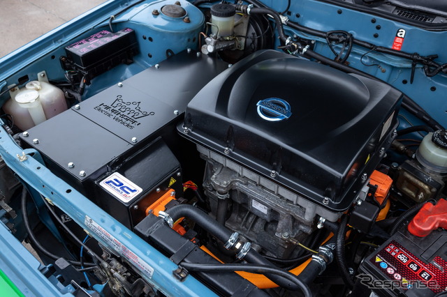 日産 ブルーバード(オースター)に リーフ のEVパワートレインを移植した「ニューバード」
