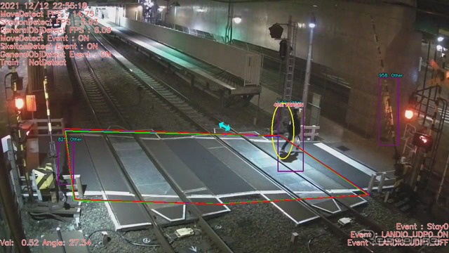 検知画面(夜間)
