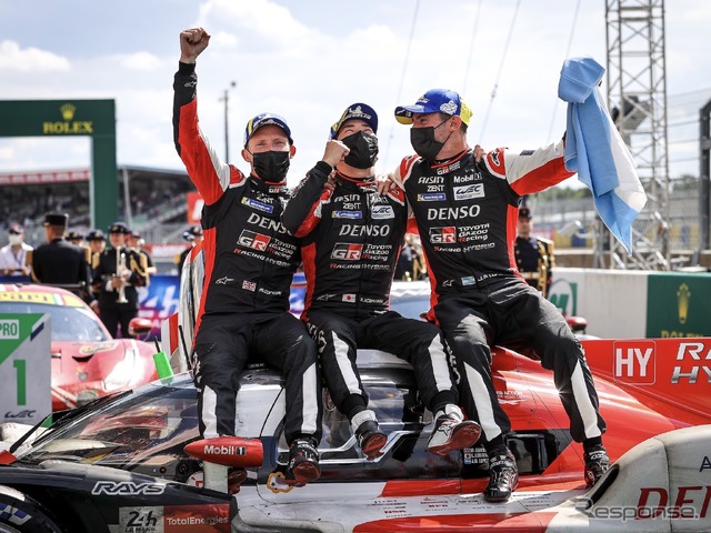トヨタWEC、小林選手(中央)