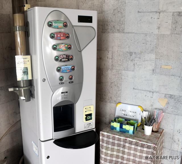 フリードリンクも嬉しいサービスだ
