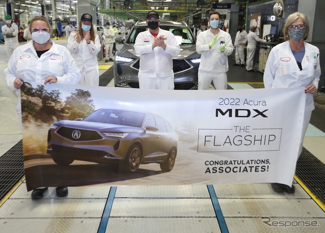 ホンダの米国オハイオ州イーストリバティ工場で生産を開始したアキュラ MDX 新型