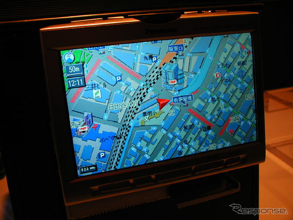【パナソニックHDDカーナビ発表】PDA『ザウルス』へ地図を切り出す