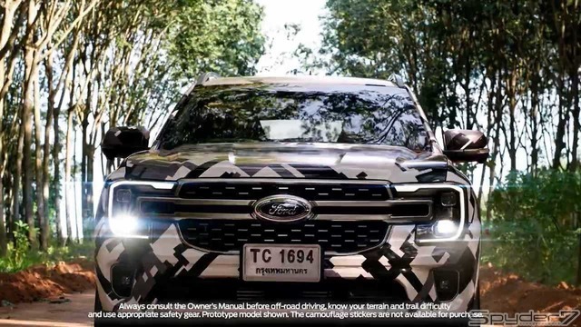 フォード エベレスト新型 ティザーイメージ