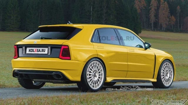 ランチア デルタインテグラーレ 新型 予想CG