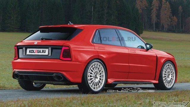 ランチア デルタインテグラーレ 新型 予想CG
