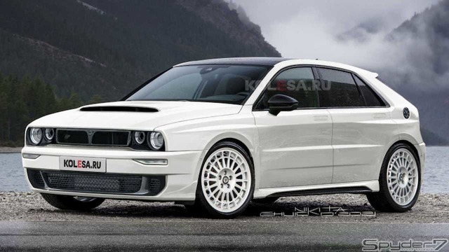 ランチア デルタインテグラーレ 新型 予想CG