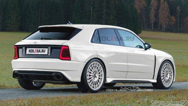 ランチア デルタインテグラーレ 新型 予想CG