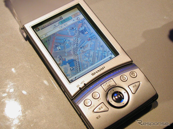 【パナソニックHDDカーナビ発表】PDA『ザウルス』へ地図を切り出す