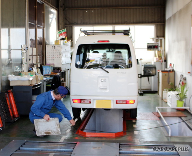 自動車検査員が常駐し、車検を担当
