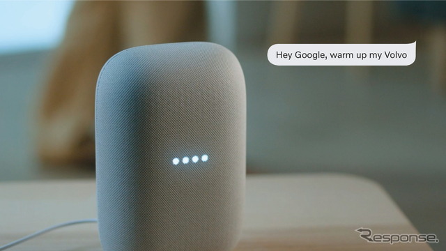 ボルボカーズの「Google アシスタント」対応デバイスと直接連携するサービスのイメージ
