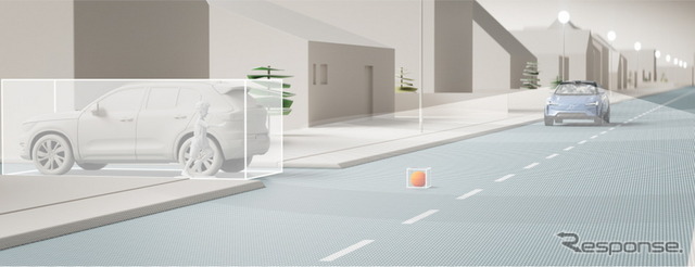 ボルボカーズの新型電動SUVに搭載される自動運転「ライドパイロット」のイメージ