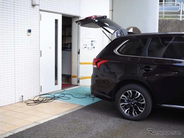 2019年房総半島台風被災地における三菱自動車の支援