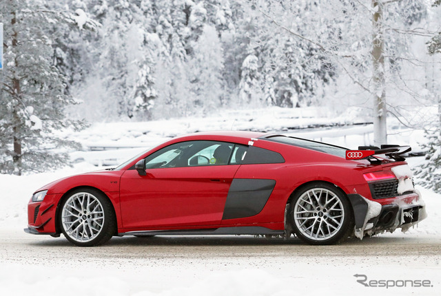 アウディ R8 RWD GT プロトタイプ(スクープ写真)
