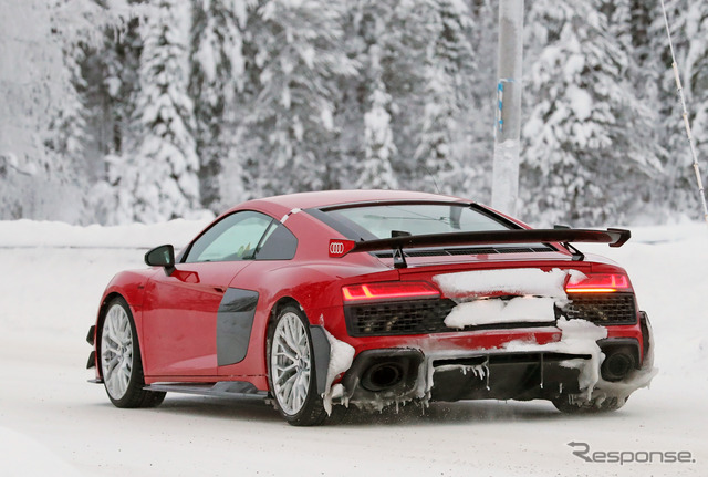 アウディ R8 RWD GT プロトタイプ(スクープ写真)