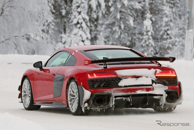 アウディ R8 RWD GT プロトタイプ(スクープ写真)