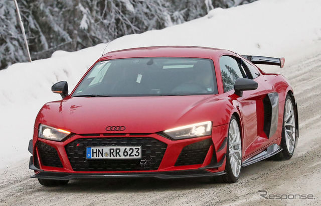 アウディ R8 RWD GT プロトタイプ(スクープ写真)