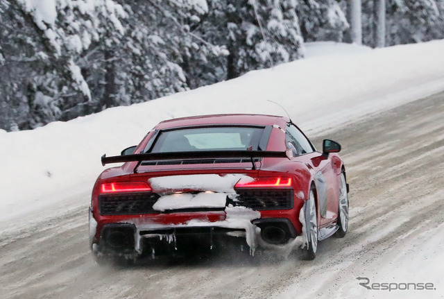 アウディ R8 RWD GT プロトタイプ(スクープ写真)