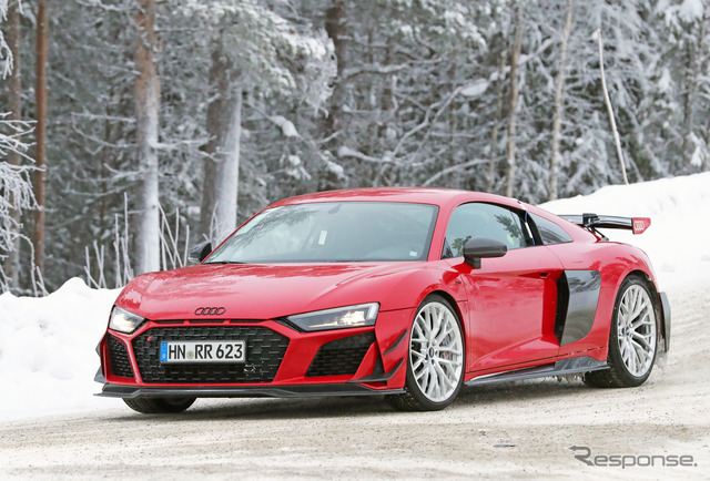 アウディ R8 RWD GT プロトタイプ(スクープ写真)