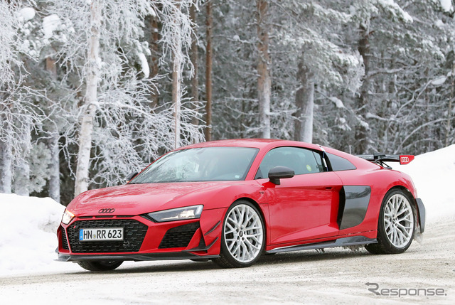 アウディ R8 RWD GT プロトタイプ(スクープ写真)