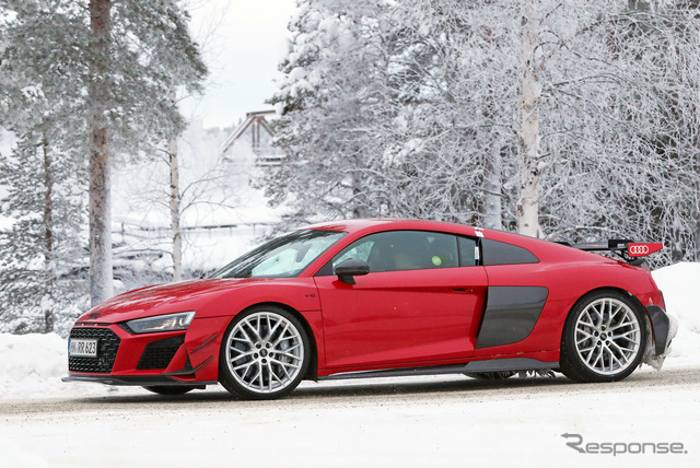 アウディ R8 RWD GT プロトタイプ(スクープ写真)