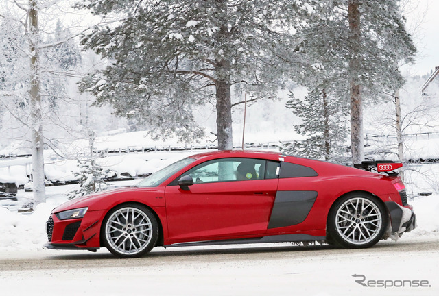 アウディ R8 RWD GT プロトタイプ(スクープ写真)