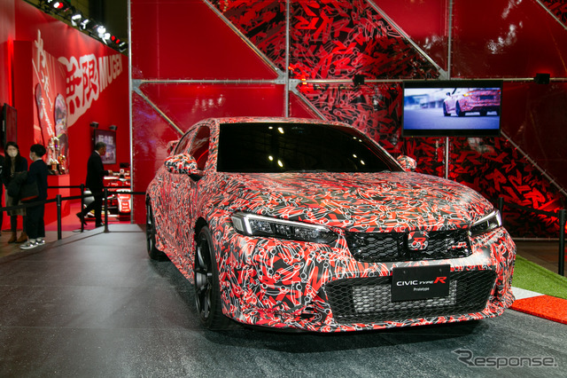 ホンダ『シビック・タイプR』プロトタイプ実車を公開…東京オートサロン2022