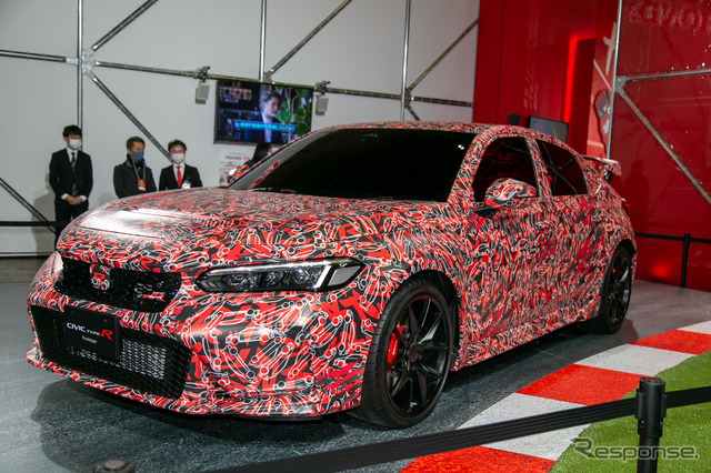 ホンダ『シビック・タイプR』プロトタイプ実車を公開…東京オートサロン2022