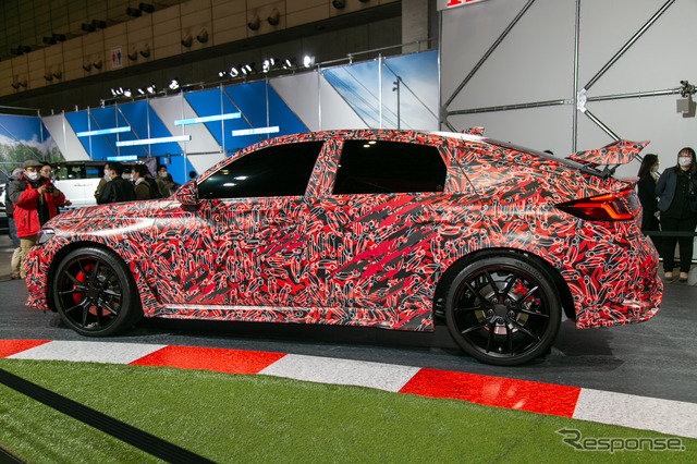 ホンダ『シビック・タイプR』プロトタイプ実車を公開…東京オートサロン2022
