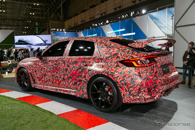 ホンダ『シビック・タイプR』プロトタイプ実車を公開…東京オートサロン2022