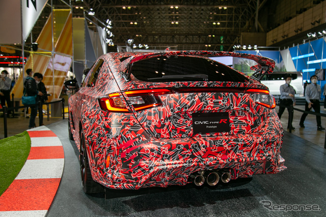ホンダ『シビック・タイプR』プロトタイプ実車を公開…東京オートサロン2022