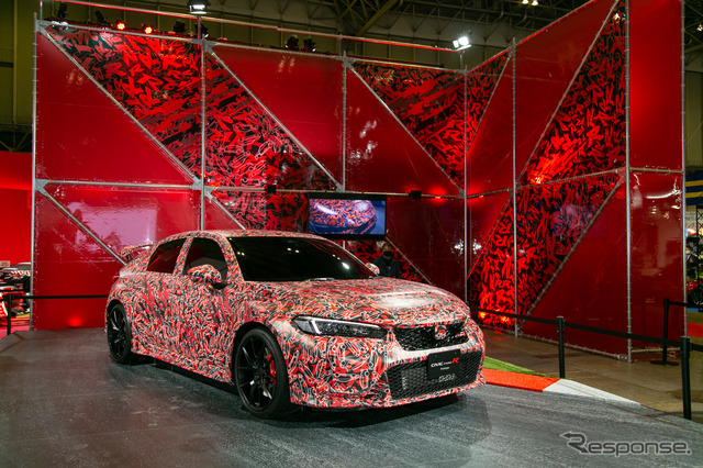 ホンダ『シビック・タイプR』プロトタイプ実車を公開…東京オートサロン2022