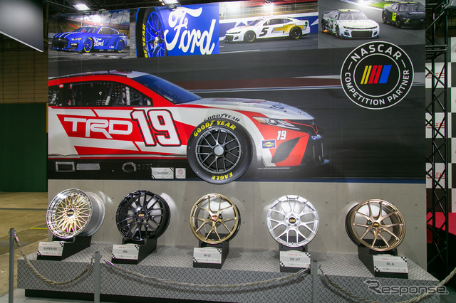 BBS、F1とNASCARへのホイール供給…東京オートサロン2022では実物を展示