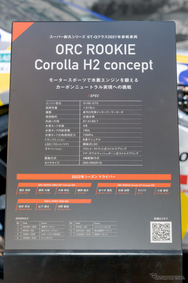 ORC ROOKIE Corolla H2 concept（東京オートサロン2022）