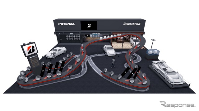 サーキットを表現！「走るわくわく」を提供し続けるブリヂストン…東京オートサロン2022