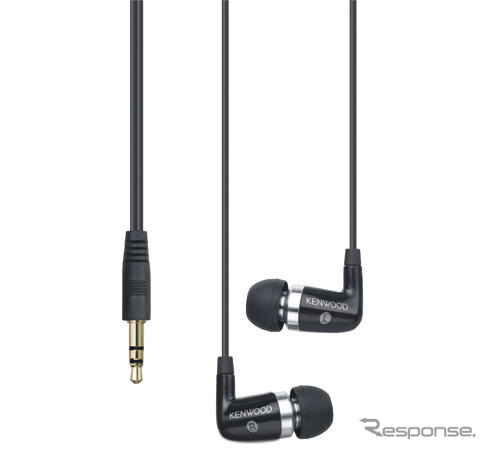 ケンウッド、カナル型ヘッドホンを発売 携帯電話対応アダプターなどを付属