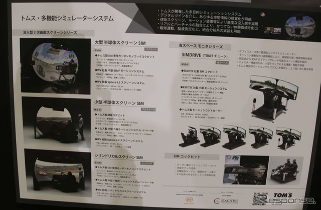 トムス開発のドライビングシミュレータ（東京オートサロン2022）