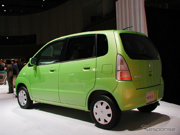 【日産『モコ』発表】“黄色いニッサン”のボディは緑???