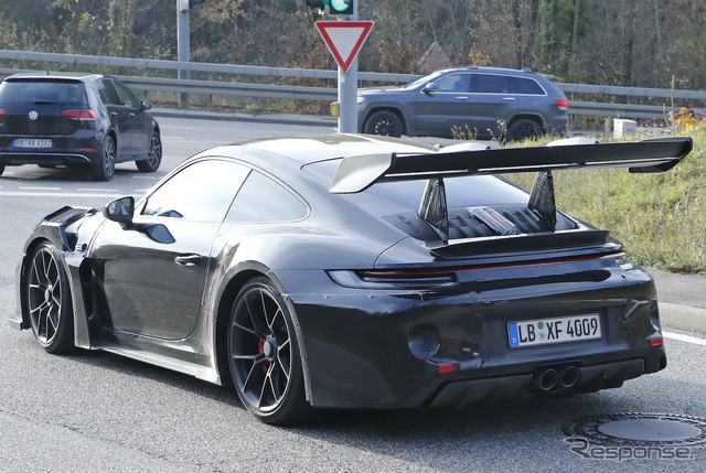 ポルシェ 911 GT3 RS 新型プロトタイプ(スクープ写真)