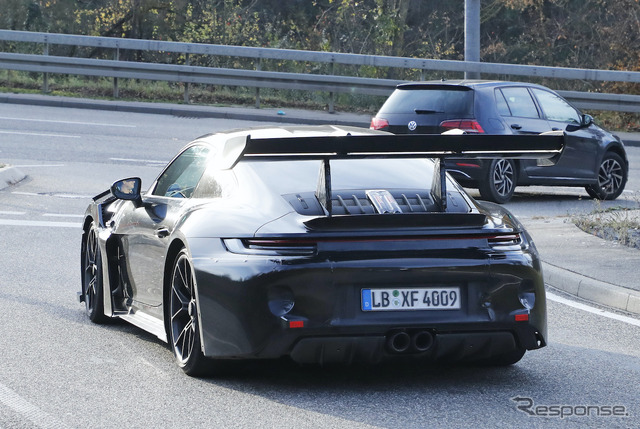 ポルシェ 911 GT3 RS 新型プロトタイプ(スクープ写真)