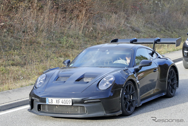 ポルシェ 911 GT3 RS 新型プロトタイプ（スクープ写真）