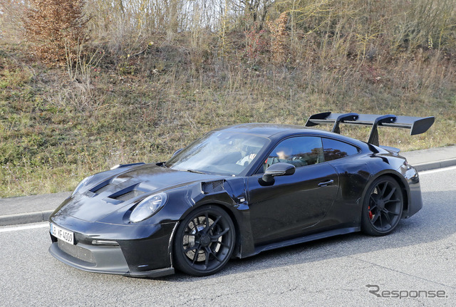 ポルシェ 911 GT3 RS 新型プロトタイプ(スクープ写真)