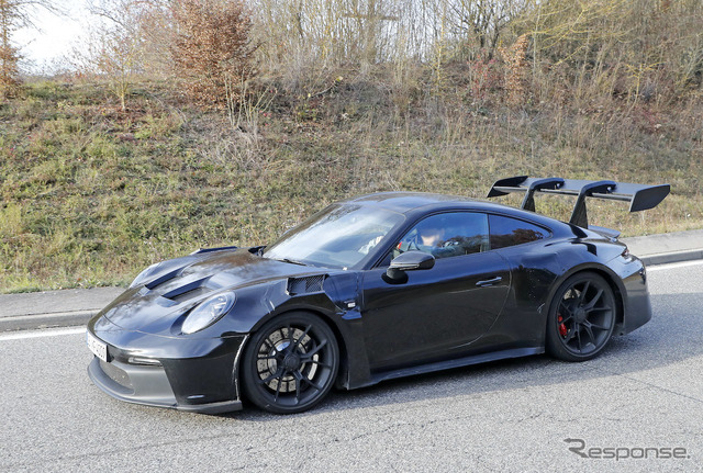 ポルシェ 911 GT3 RS 新型プロトタイプ(スクープ写真)