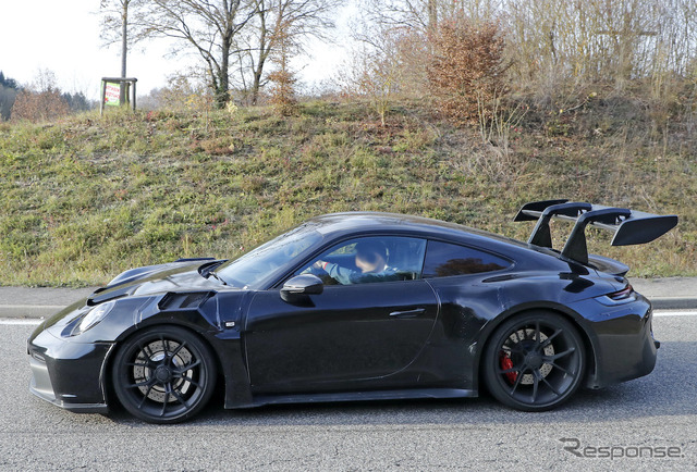 ポルシェ 911 GT3 RS 新型プロトタイプ(スクープ写真)