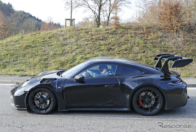 ポルシェ 911 GT3 RS 新型プロトタイプ(スクープ写真)